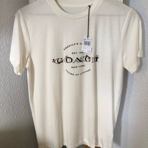 COACH LOGO FLORAL TEE